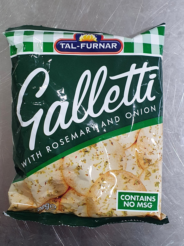 Galletti Onion & Rosemary 70g | Traditional Maltese Savoury Biscuits