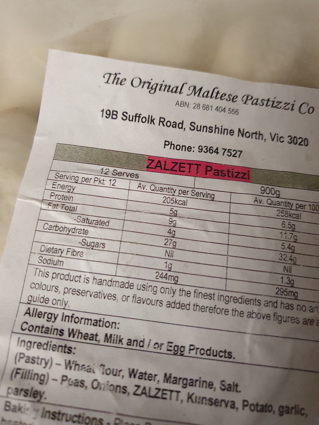 Pastizzi Maltese Sausage – Traditional Flaky Maltese Savoury Pastry