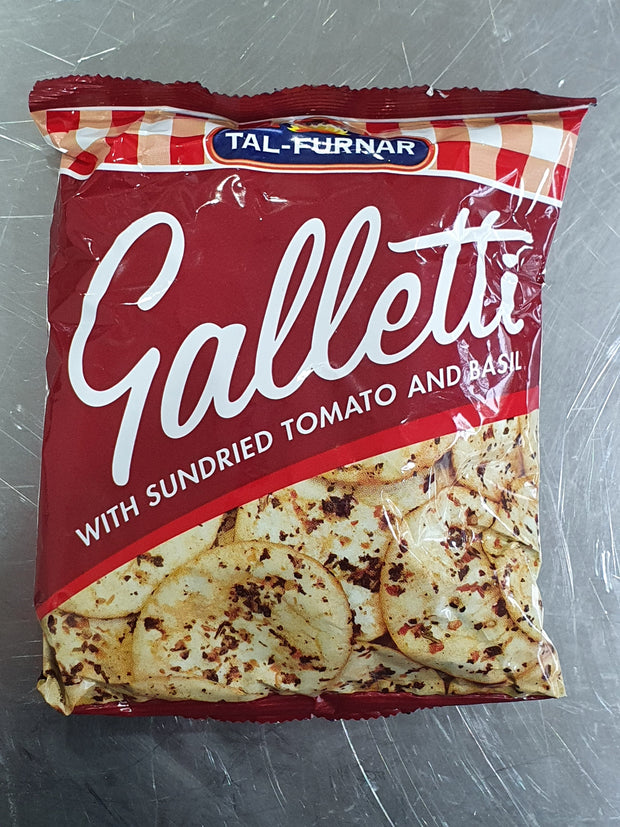 Galletti Sundried Tomato & Basil 70g | Traditional Maltese Savoury Biscuits