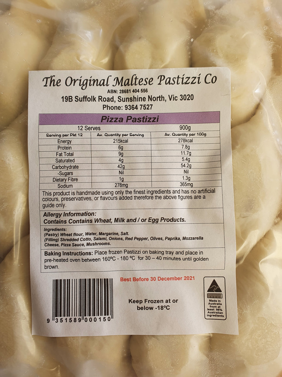 
Pastizzi Pizza – Traditional Flaky Maltese Savoury Pastry