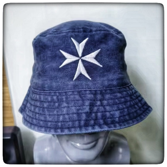 Bucket Hat – Maltese Cross Embroidered | Malta Fashion