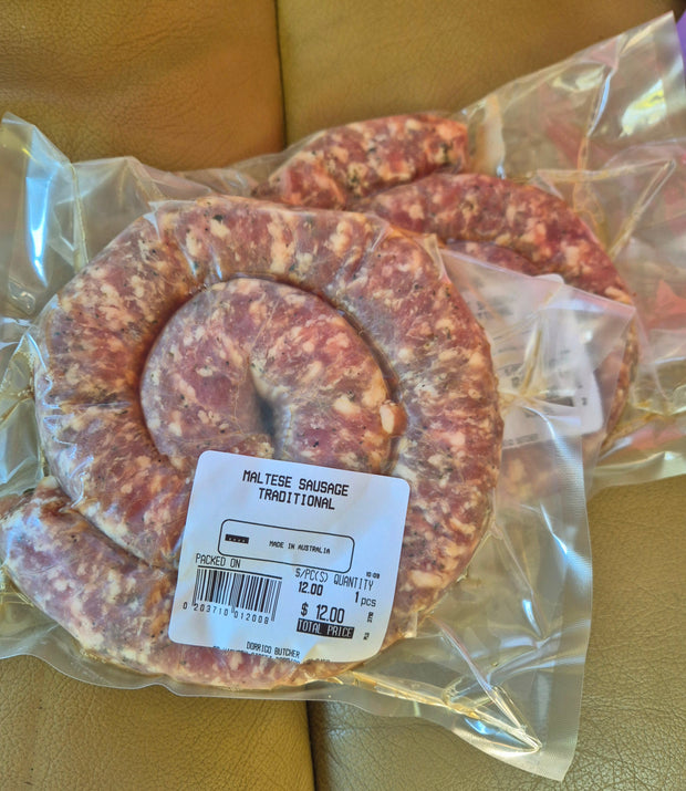 Zalzett Malti (Dorrigo Butcher) 500g – Maltese Sausage | Traditional Maltese Food